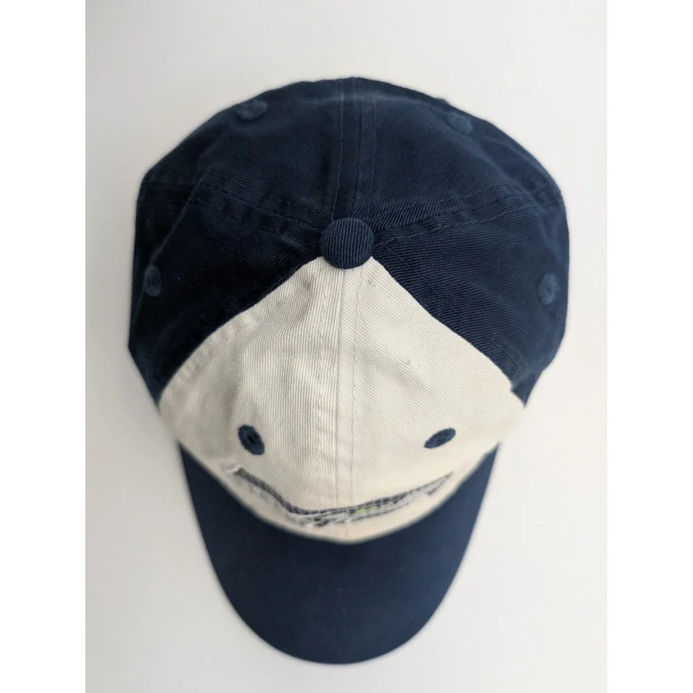 New Era 9FORTY Seattle Seahawks Womens Hat Navy White Sequined Logo Adjustable